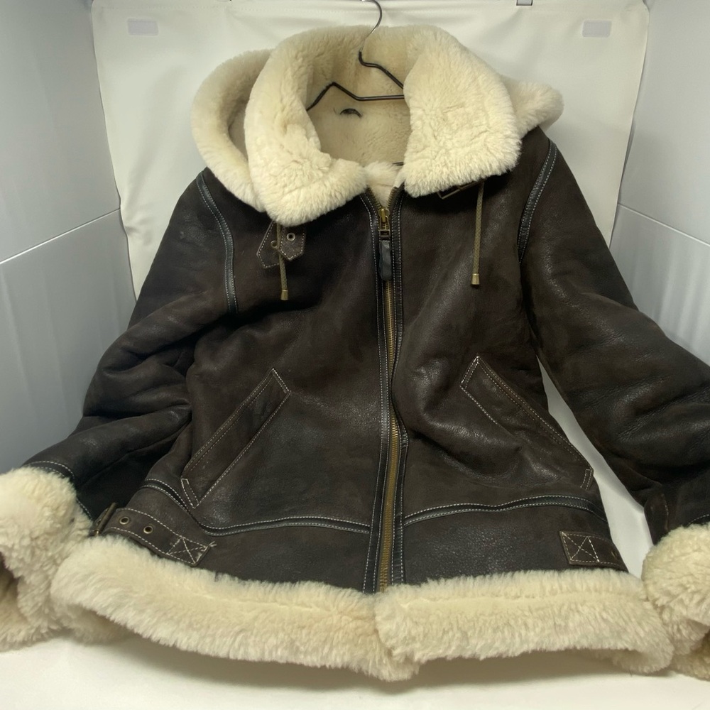 Overland Classic Sheepskin B-3 Bomber Jacket
